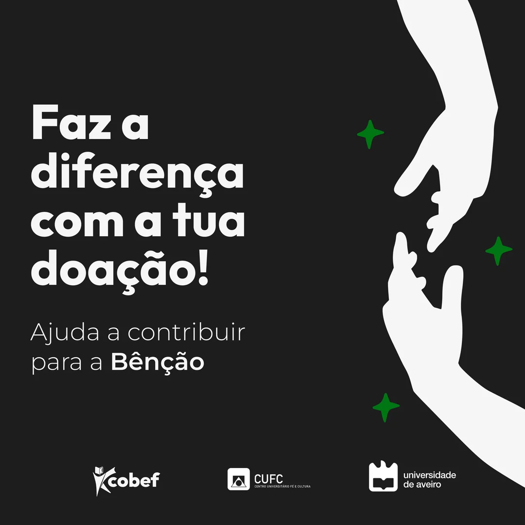 Post asking for donations to the Blessing, with two white hands reaching for each other and green sparkles
