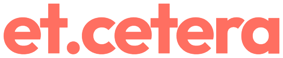 The et.cetera wordmark in coral